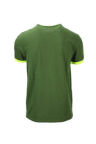 T-shirt mezza manica in cotone piquet dettagli fluo 