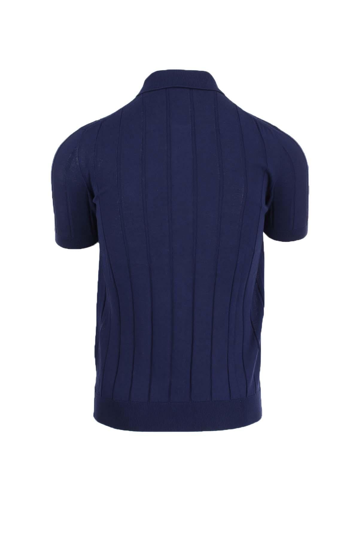 Maglia cardigan con bottoni in filo di cotone 
