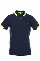 Polo mezza manica piquet bordi fluo 