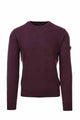 Maglia girocollo con intarsi