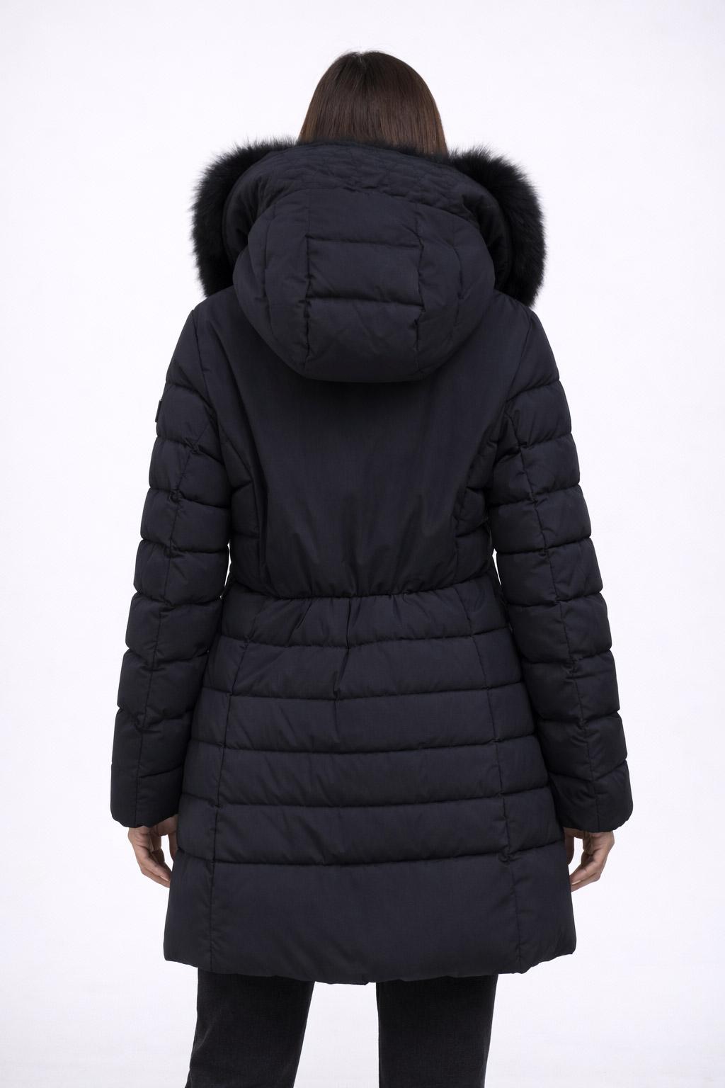 Piumino lungo con pelliccia Seriola04Fur 