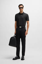 Polo mezza manica in cotone piquet con logo 
