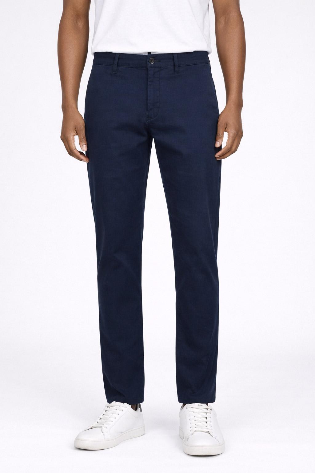 Pantalone Chino Uomo in Cotone e Lino 