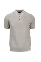 Polo in filo di cotone effetto 3D 