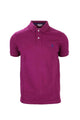Polo mezza manica tinta unita con logo