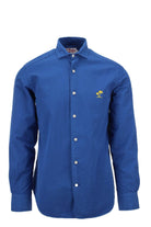 Camicia a righe in cotone seersucker 