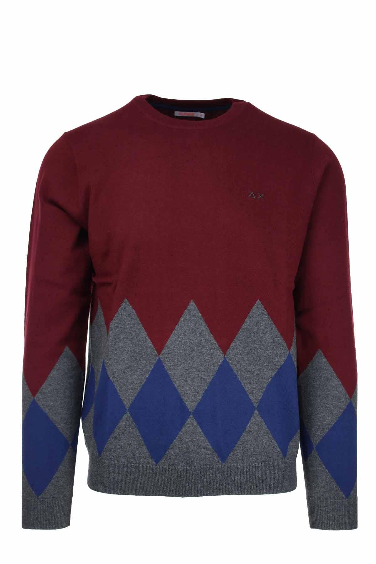 Pullover girocollo rombi 