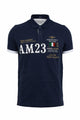 Men's Pique Cotton Polo Shirt with Front Embroidery