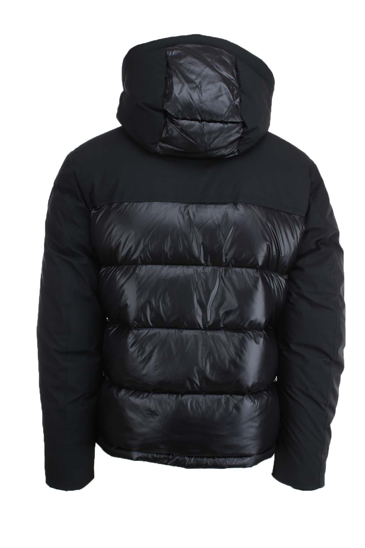 Piumino con cappuccio bitessuto BROOK 