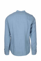 Camicia lino manica lunga collo coreana 