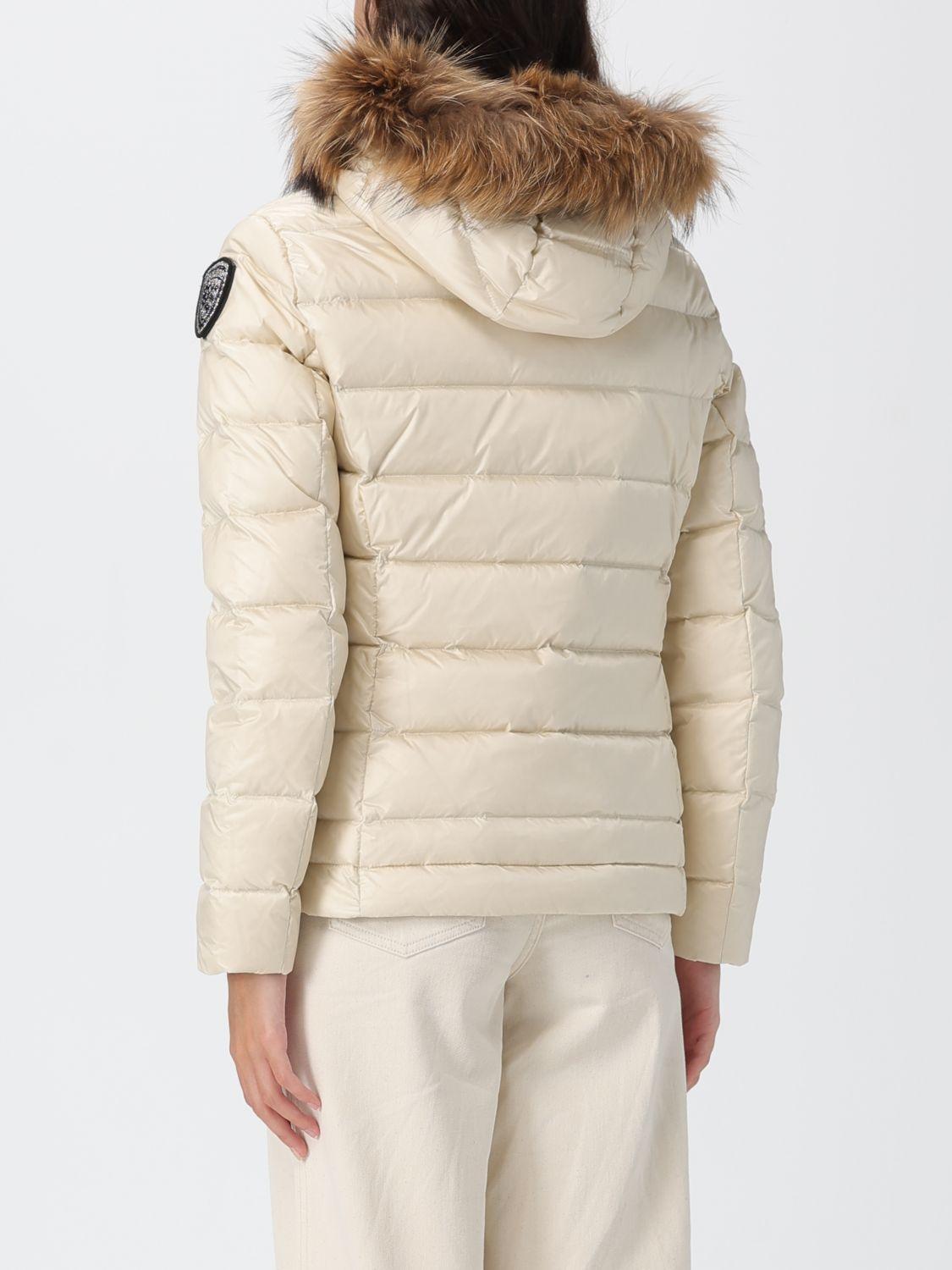 Piumino a onde con bordo in pelliccia ALDIE 