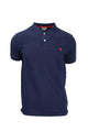 Polo mezza manica tinta unita con logo