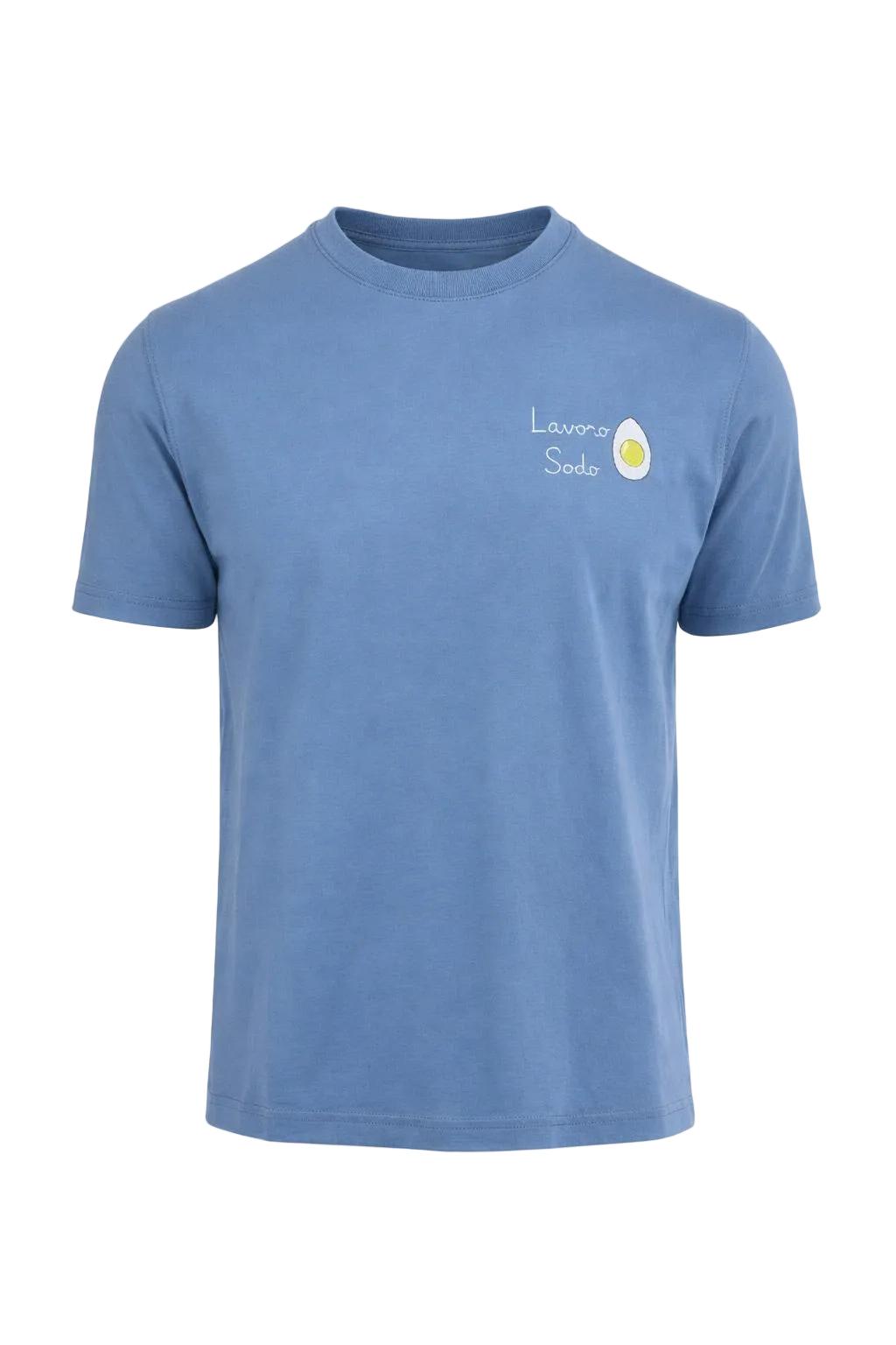 T-Shirt Uomo Cotone Ricamo Lavoro Sodo 