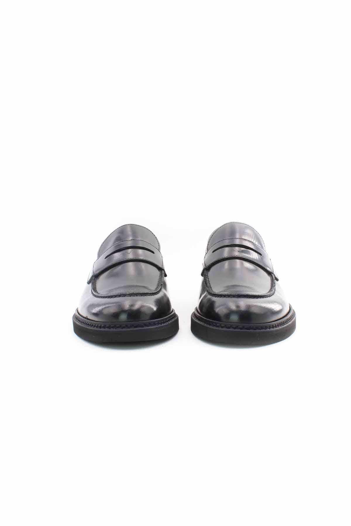 Mocassini college suola in gomma 