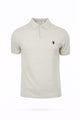 Men's Cotton Polo Shirt with Three-Button Collar
