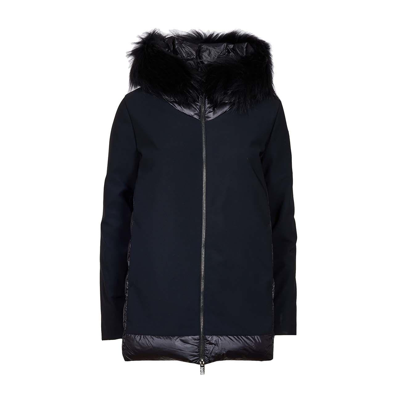Piumino con pelliccia hybrid zar fur 
