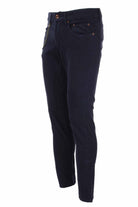 Pantalone 5 tasche in cotone con toppa 