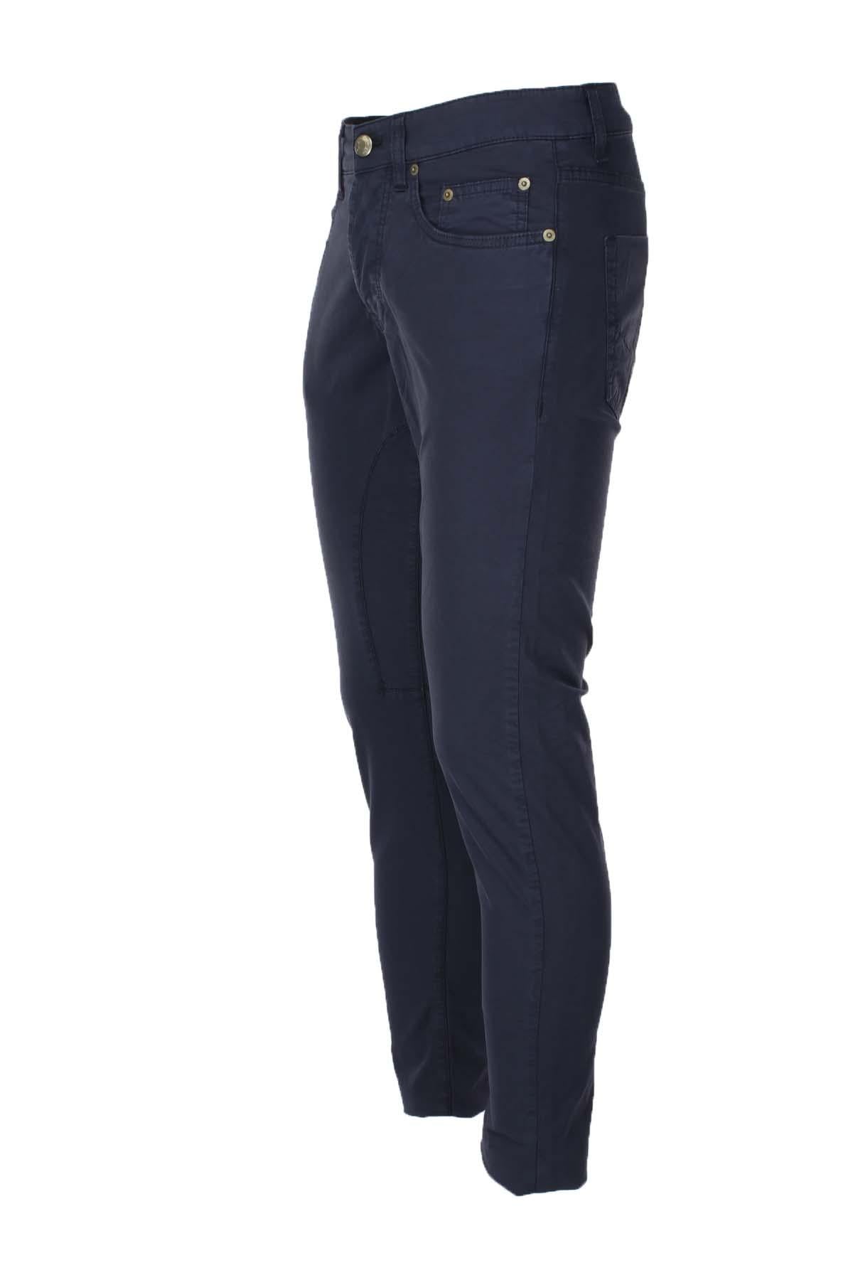 Pantalone 5 tasche in raso di cotone 