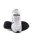 Sneaker  in Nappa effetto used con Logo Lettering 