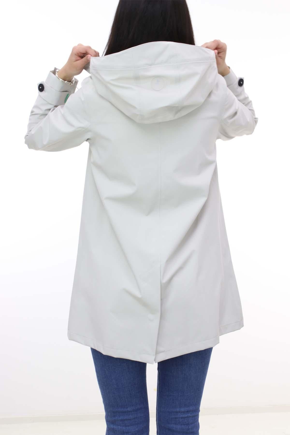 Trench impermeabule con cappuccio 