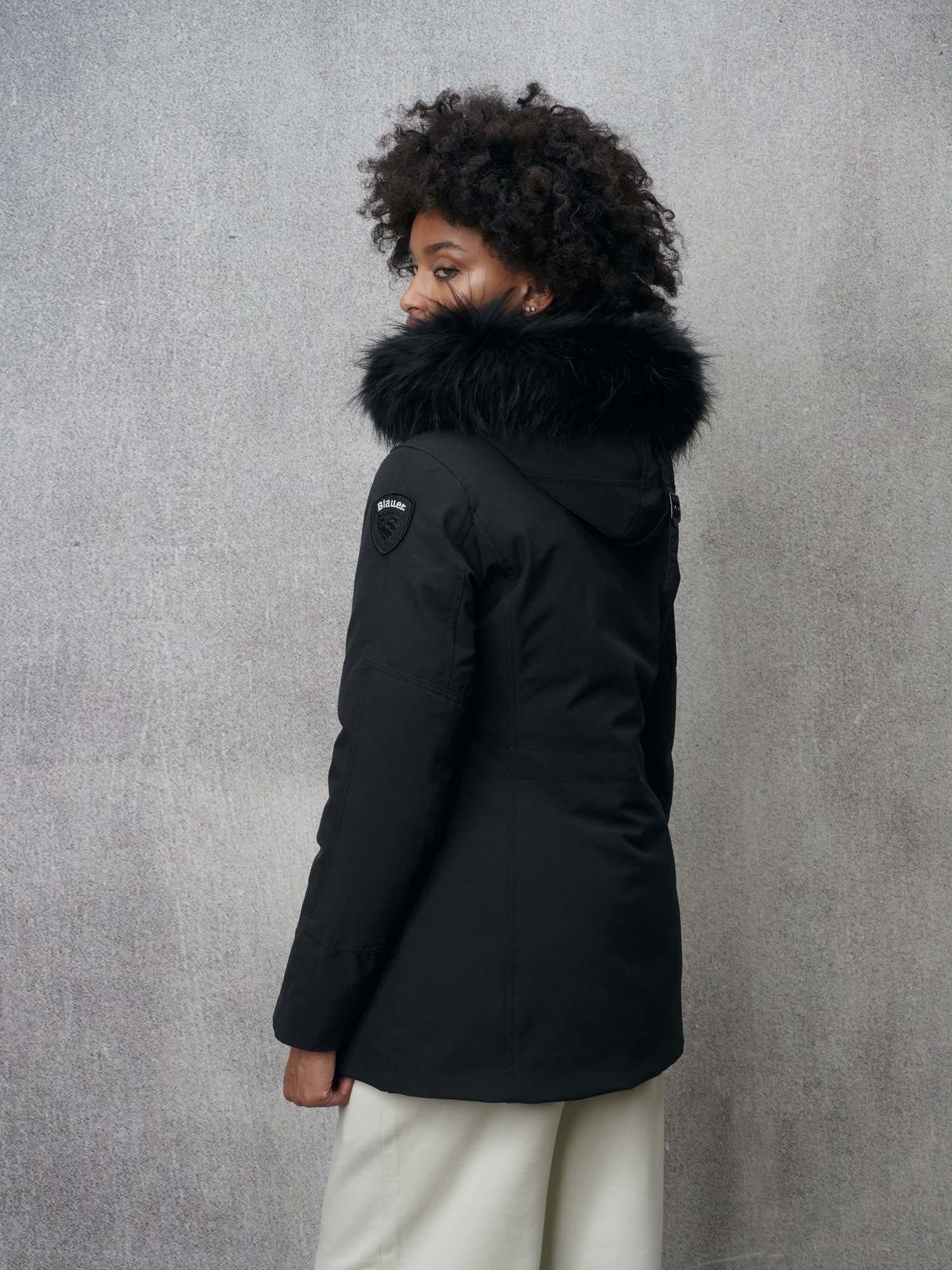 Parka con cappuccio in pelliccia IRMA 