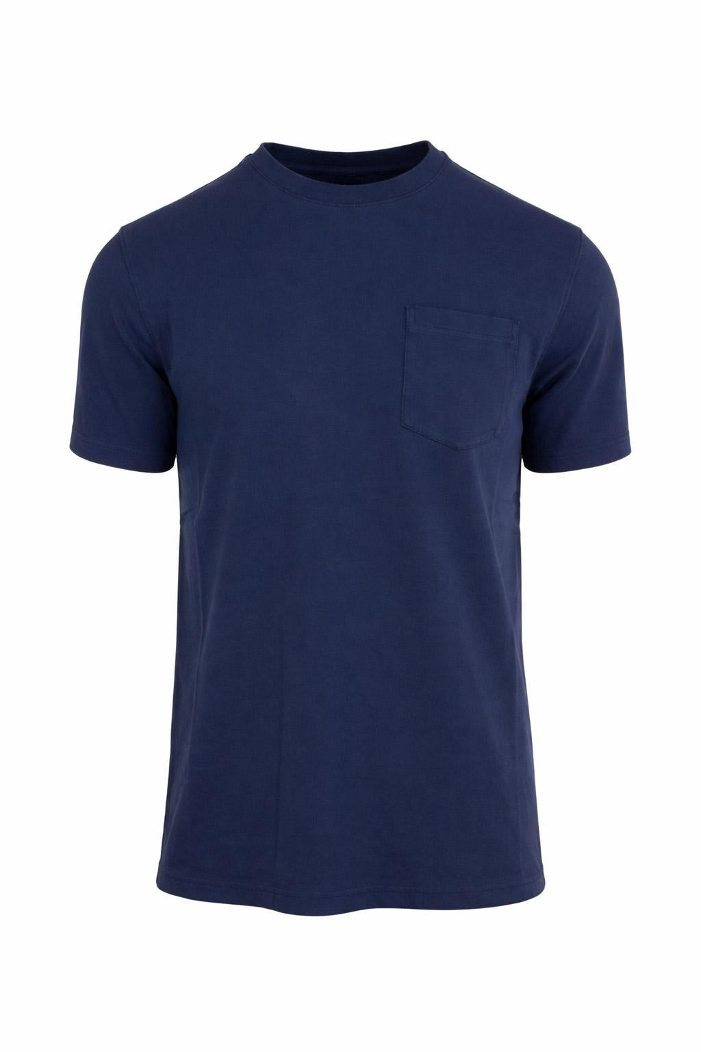 T-Shirt Uomo Piquet Cotone Stretch Taschino 
