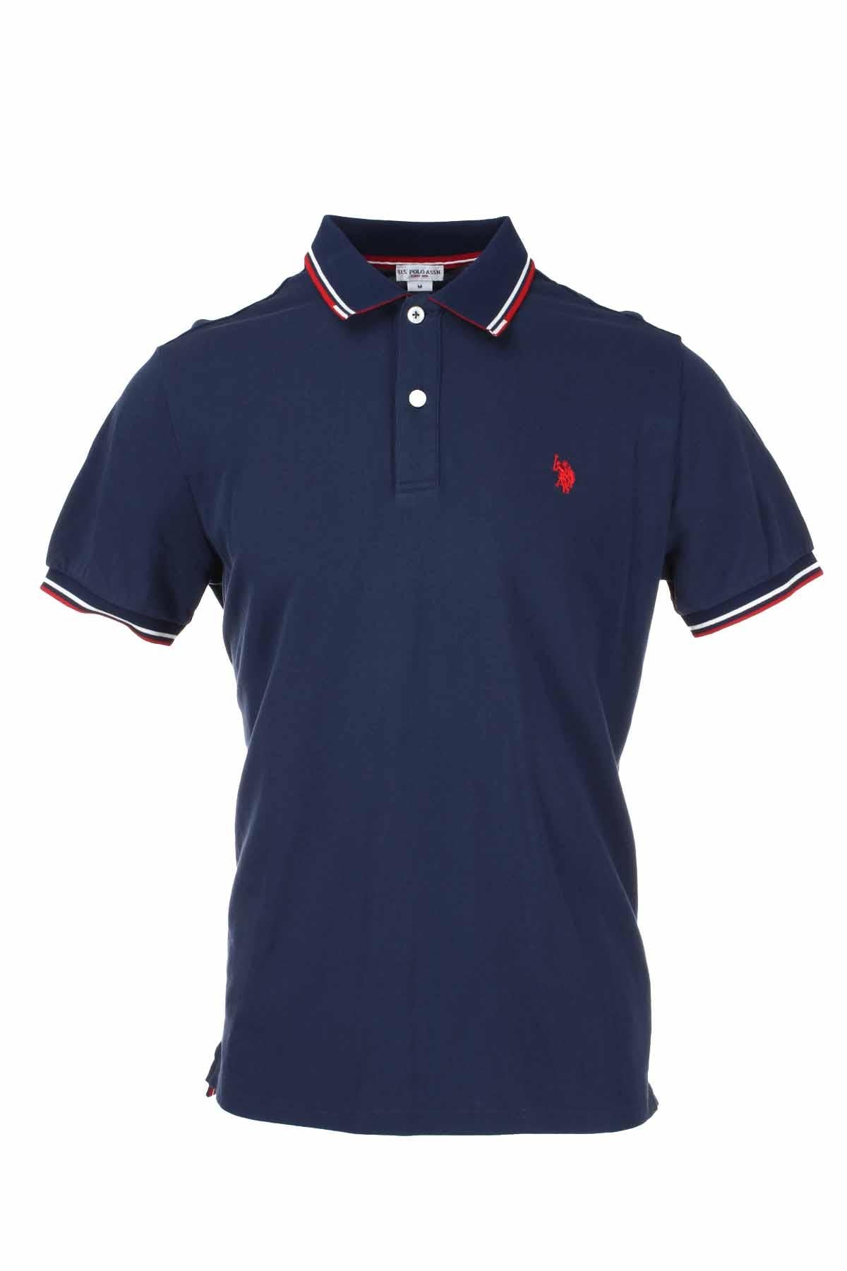 Polo mezza manica bordi colorati 
