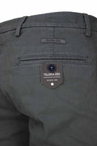 Pantalone chino in raso di cotone stretch 