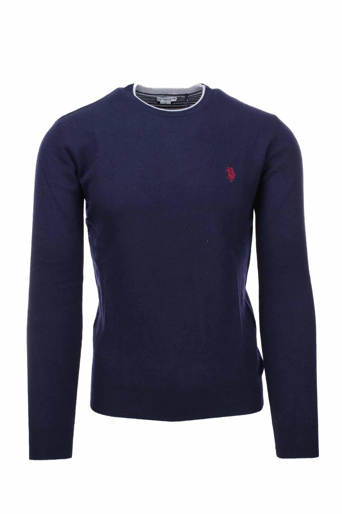 Pullover girocollo in lana 