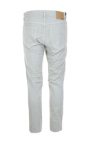 Pantalone 5 tasche in cotone leggero con toppe 