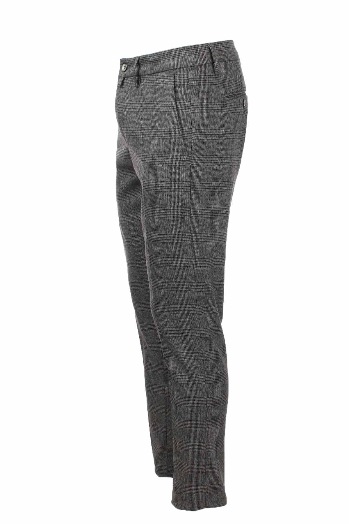 Pantalone classico quadri 