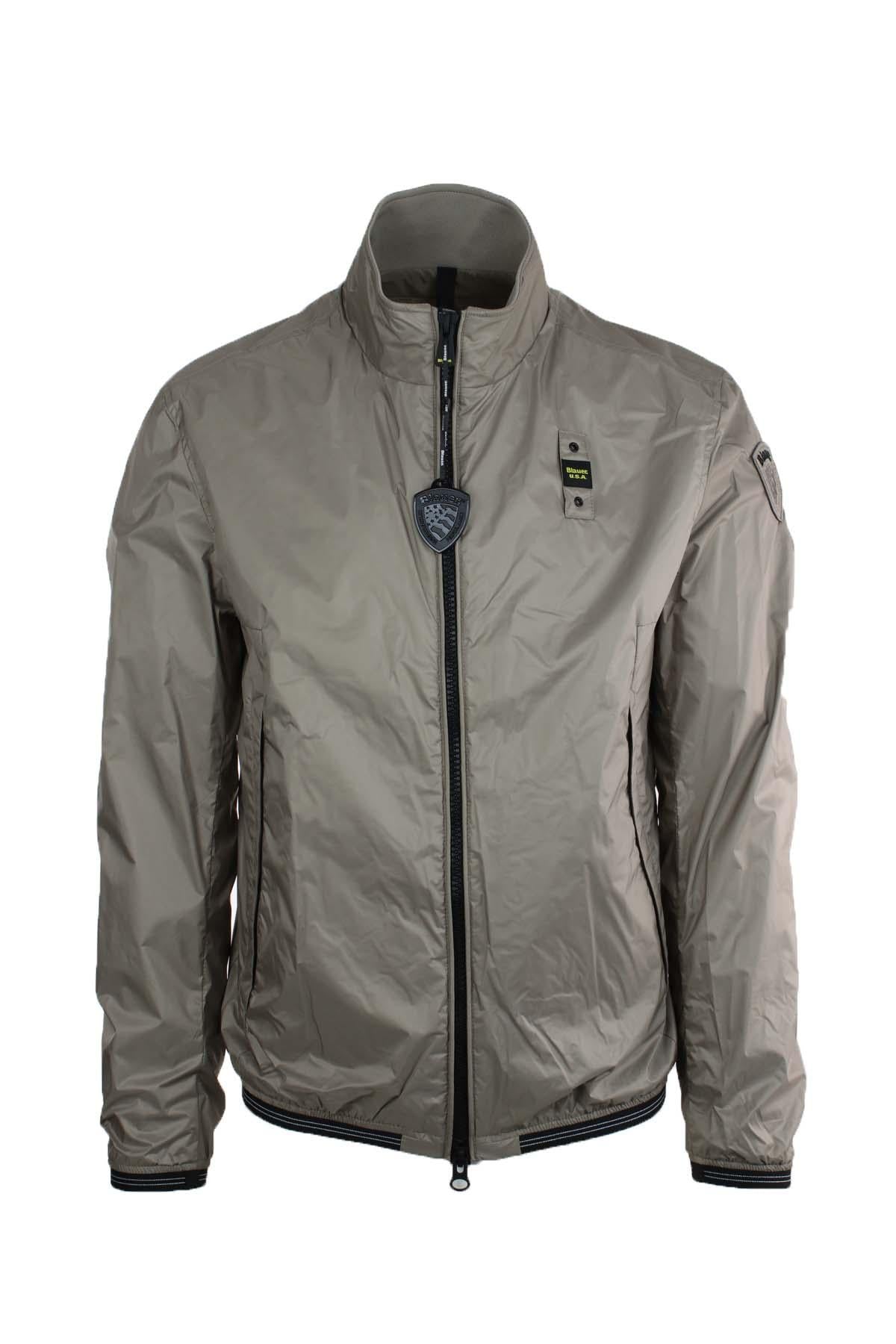 Giubbotto bomber in nylon leggero 