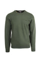 Maglia girocollo in lana e cotone
