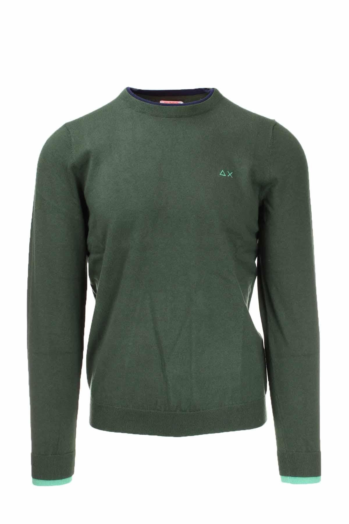 Maglia pullover girocollo lana e cotone 