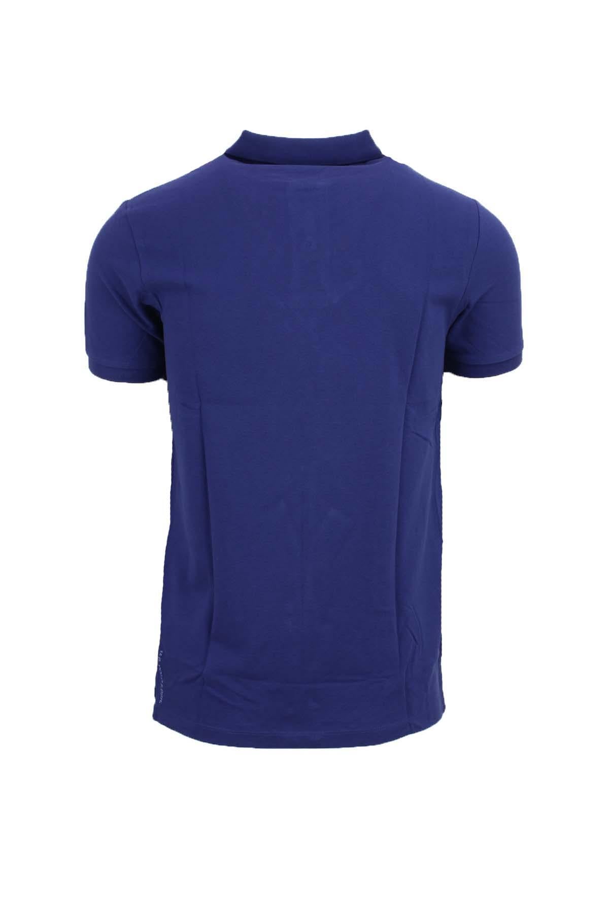 Polo mezza manica tinta unita con logo 