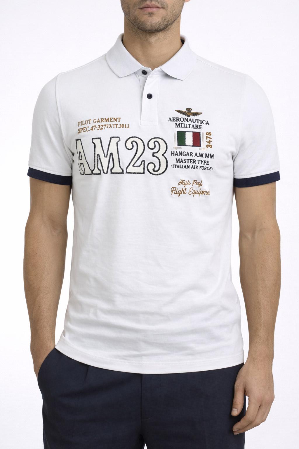 Polo Uomo Piquet Cotone Ricamo Frontale 