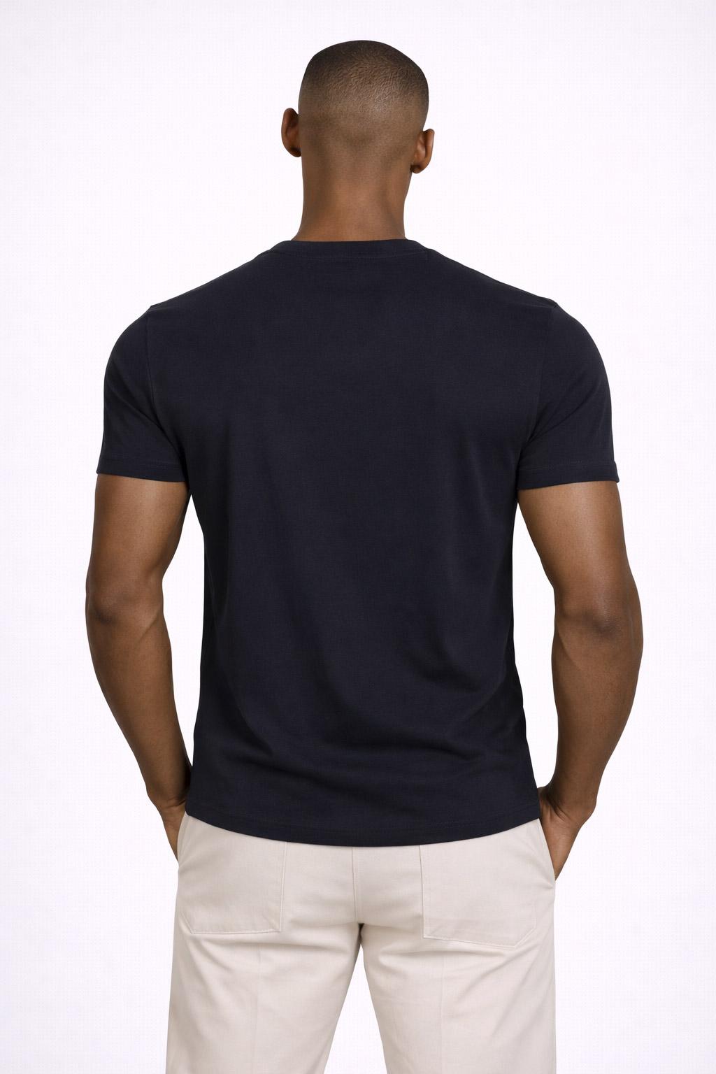 T-Shirt Uomo Cotone con logo ricamato 