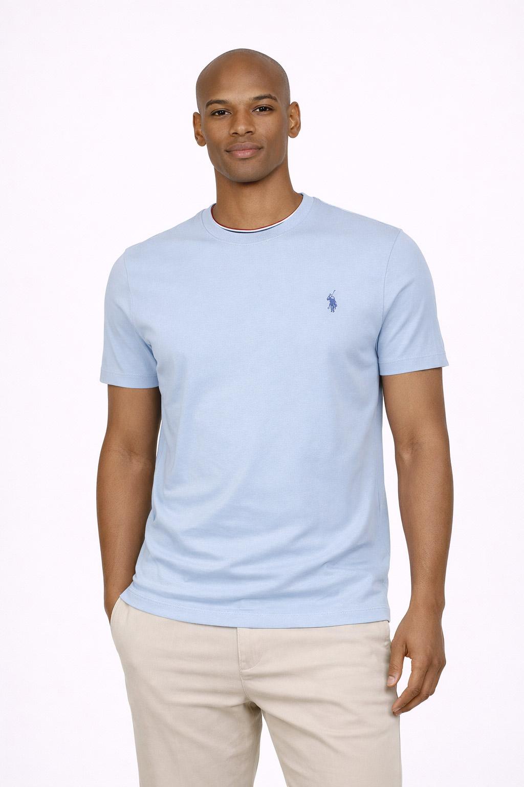 T-Shirt Uomo Cotone con logo ricamato 