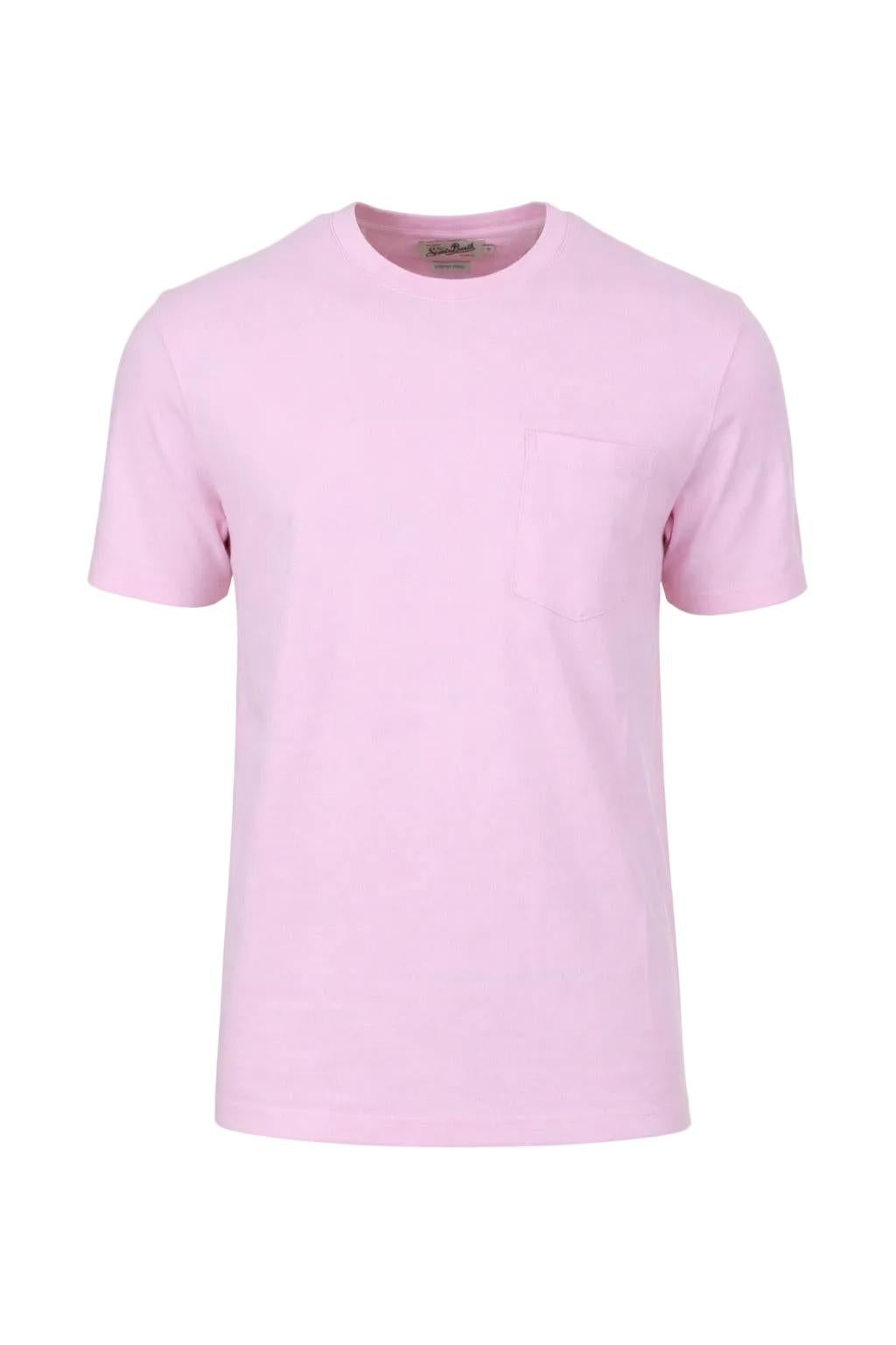 T-Shirt Uomo Piquet Cotone Stretch Taschino 