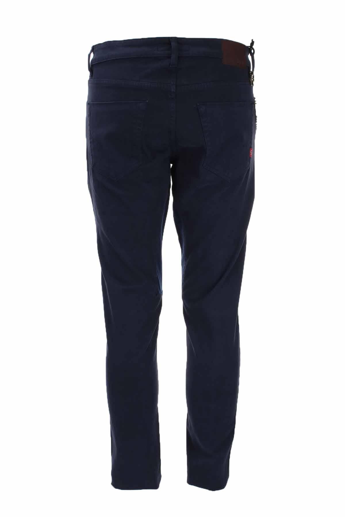 Pantalone 5 tasche in cotone armaturato 