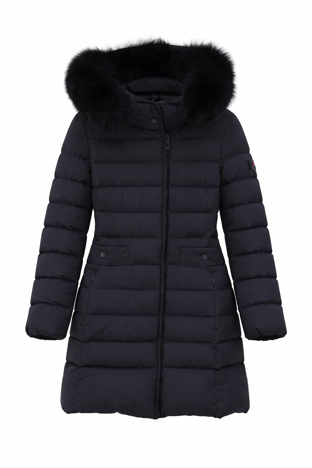 Piumino lungo con pelliccia Seriola04Fur 