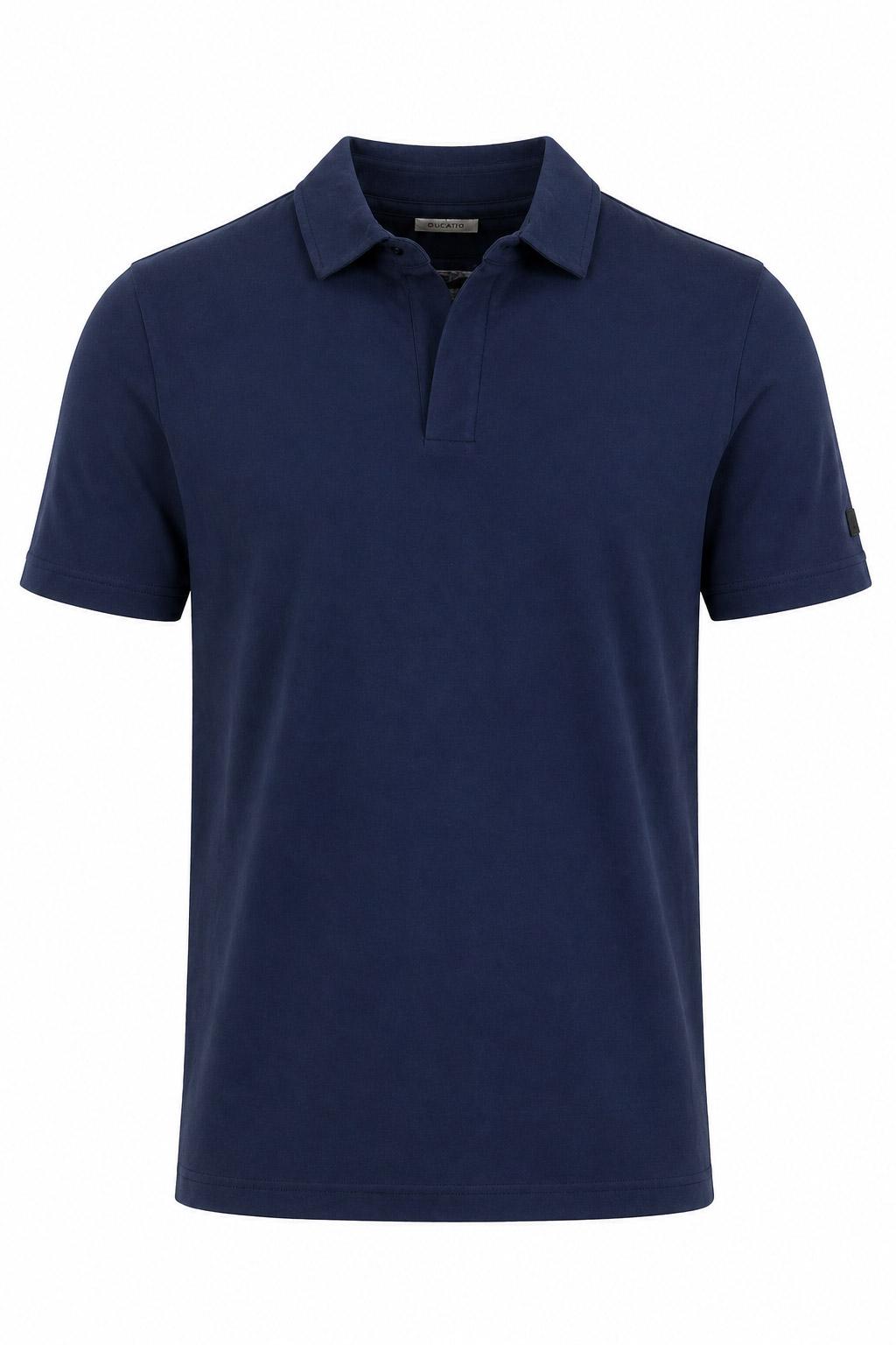 Polo Uomo in Cotone Senza Bottoni 