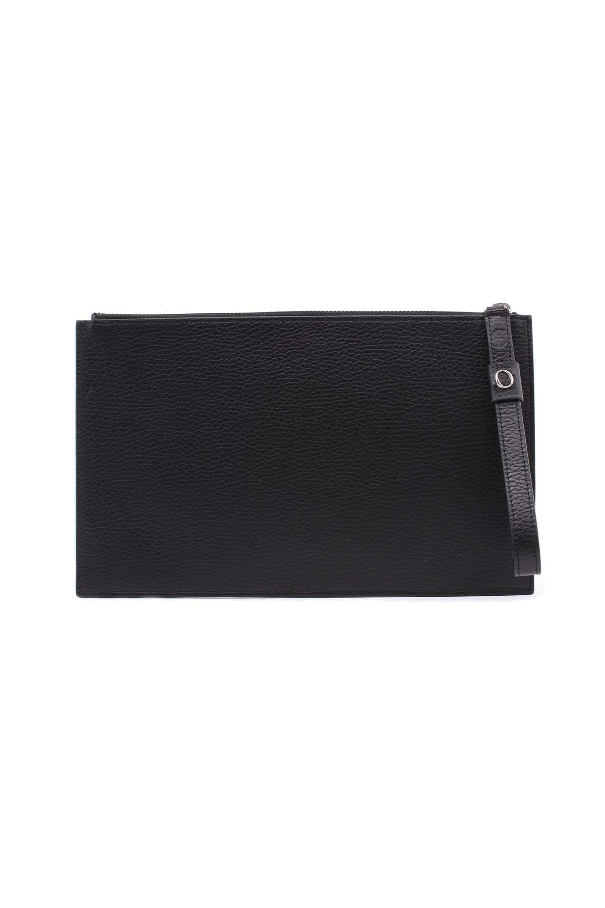 Busta grande con polsiera in pelle micron 
