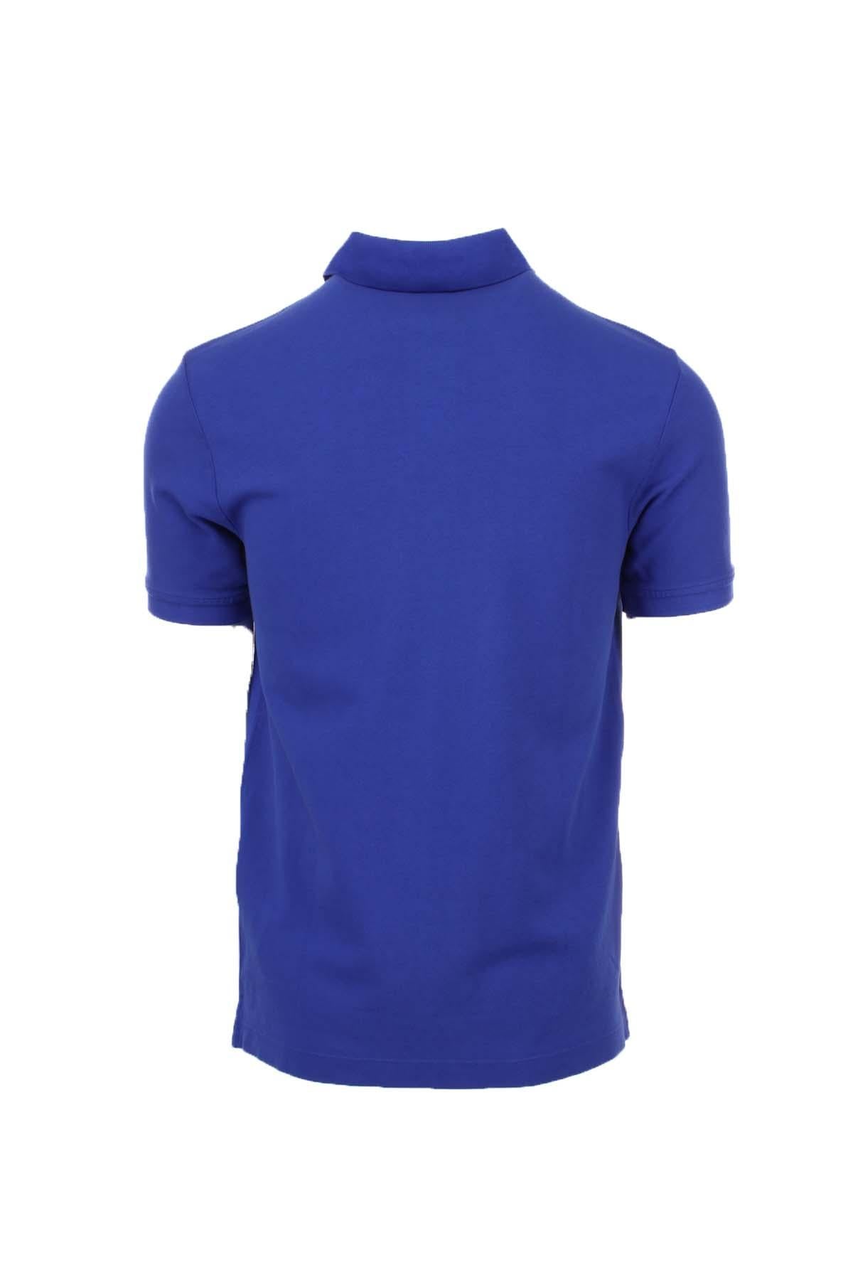 Polo mezza manica piquet di cotone tinta unita 