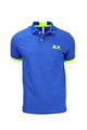 Polo mezza manica con dettagli e logo fluo