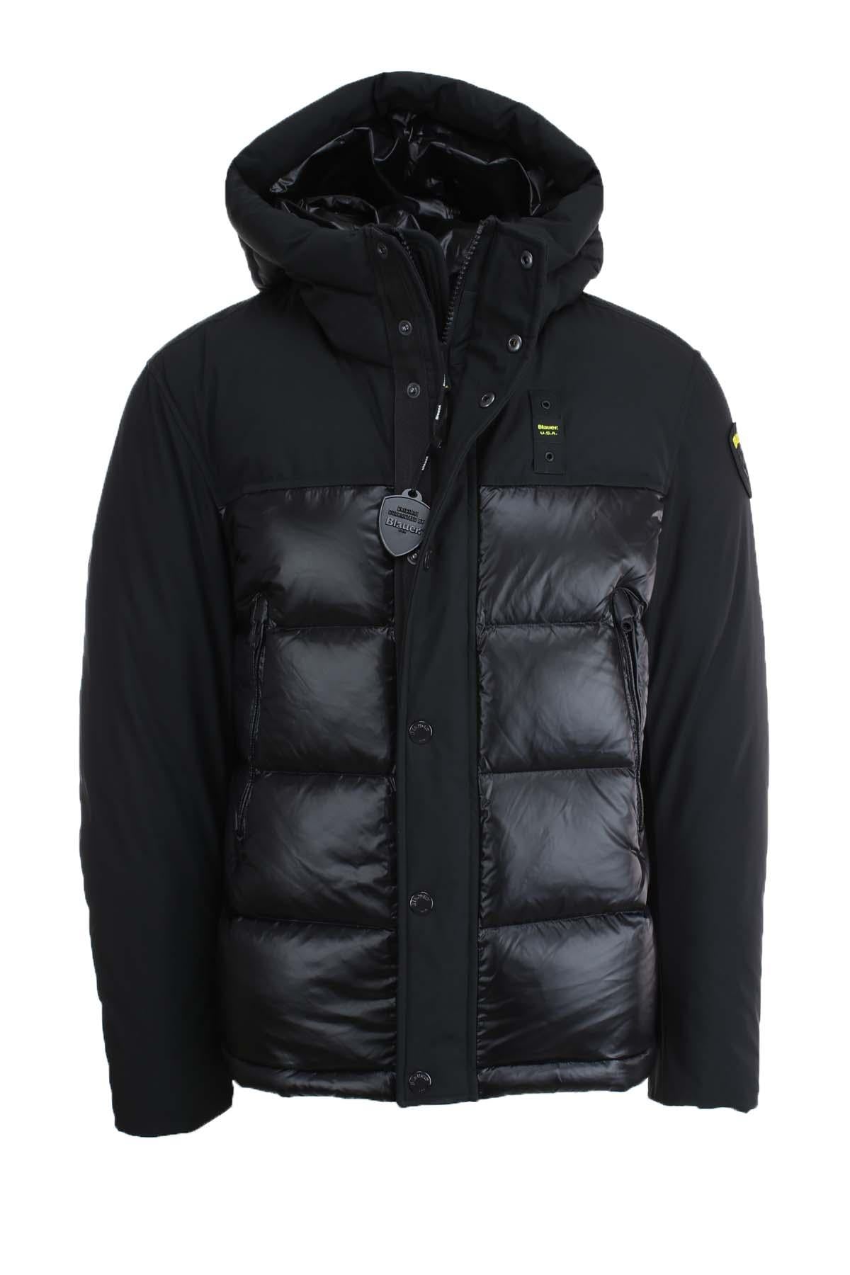 Piumino con cappuccio bitessuto BROOK 