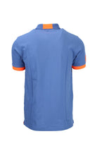Polo mezza manica con dettagli e logo fluo 