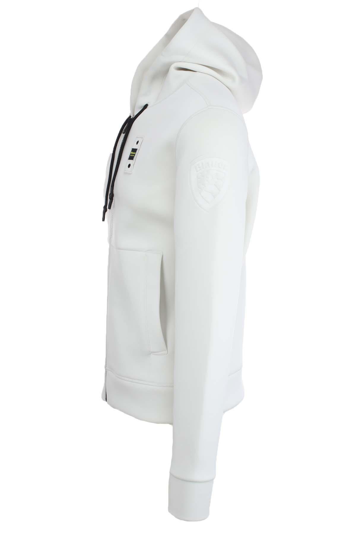 Felpa zip in neoprene con cappuccio COLBY NEOPRENE 