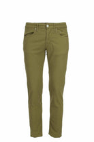 Pantalone cotone e lino elasticizzato 5 tasche 