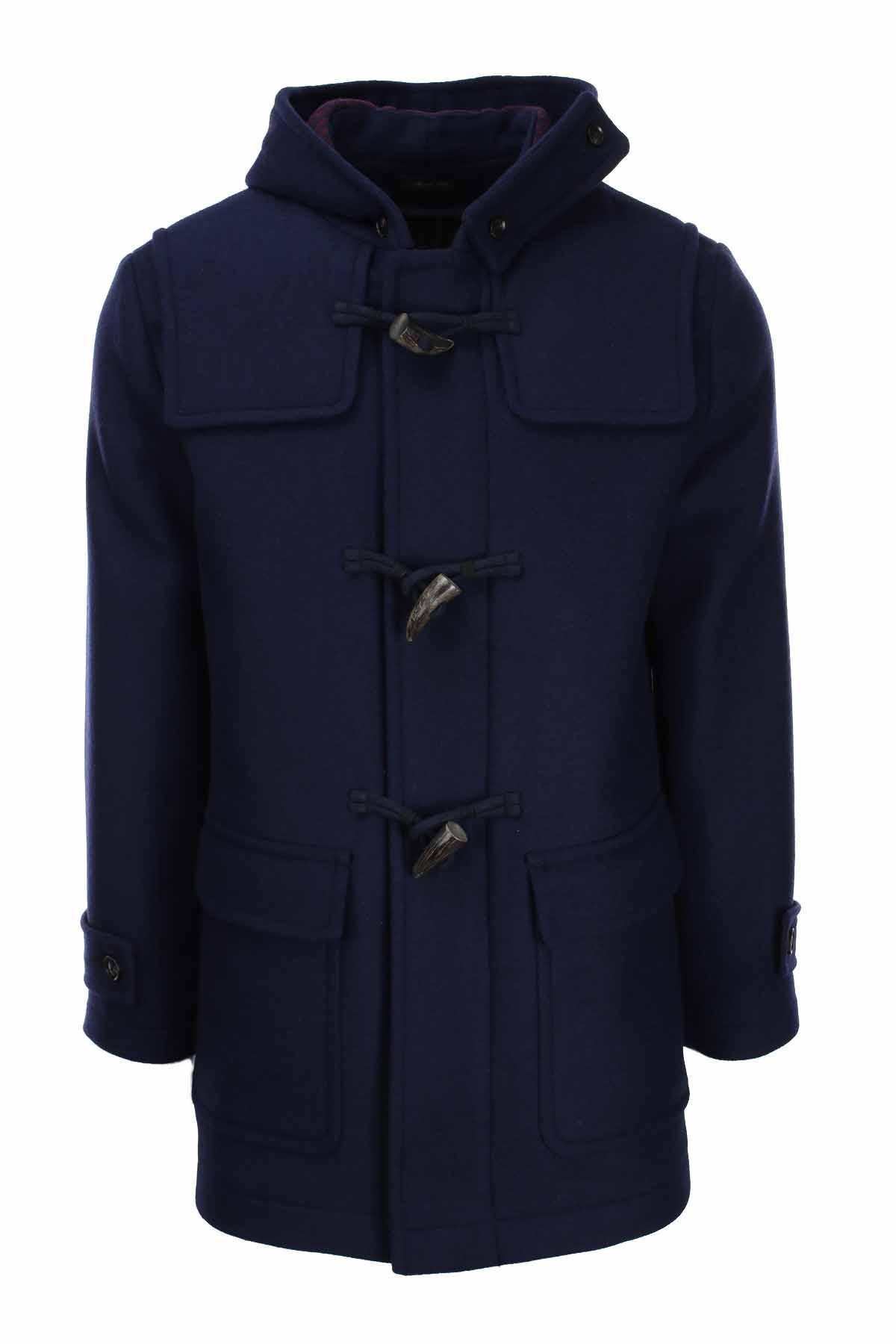 Montgomery con cappuccio e alamari 